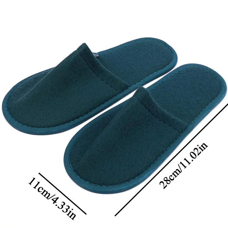 1 Pair Women Men Disposable Slippers Non-slip Home Guest Slippers Spa Hotel Slip
