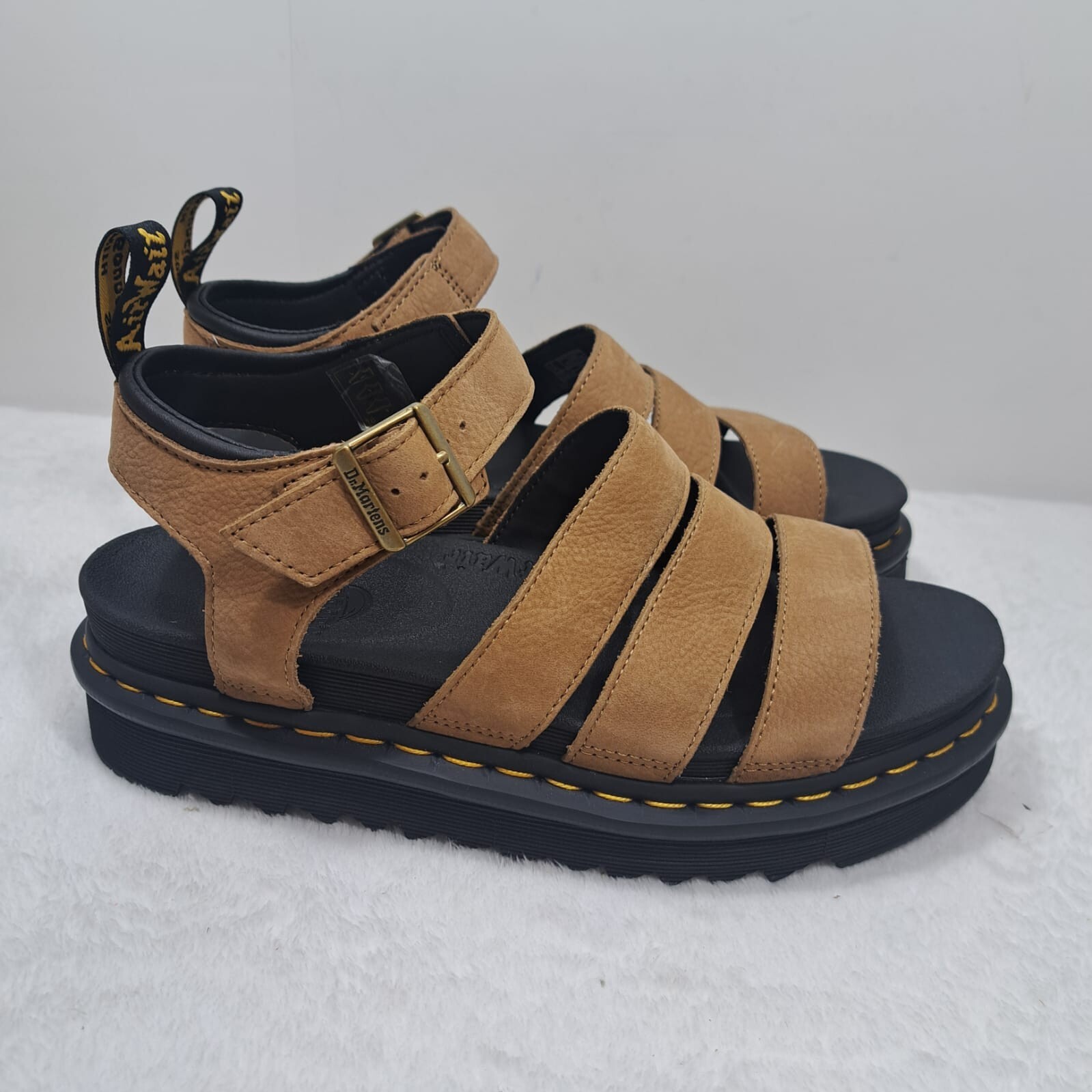 Dr. Martens Blaire Leather Sandal LA004 Brown Gladiator Sandals Women’s Size 11