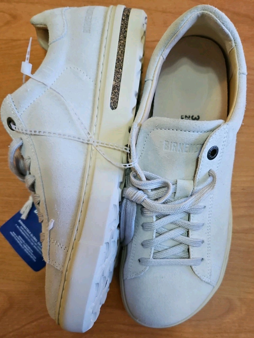 Birkenstock Bend Low Suede Leather Sneakers Antique White 39 Women’s 8 Men’s 6
