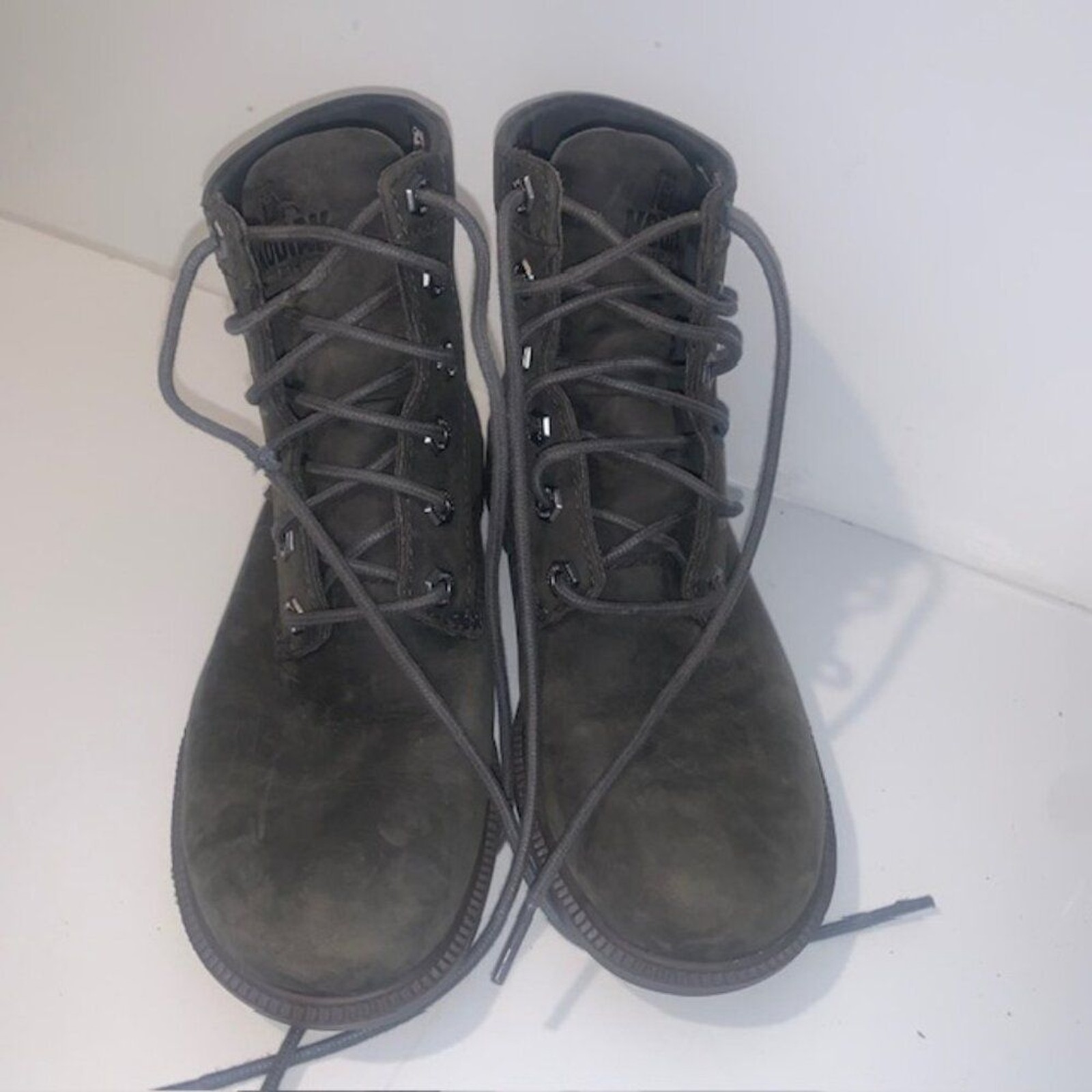 Kodiak All Season Waterproof Olive Green Leather Lace-Up Ankle Boots – Size 6.5
