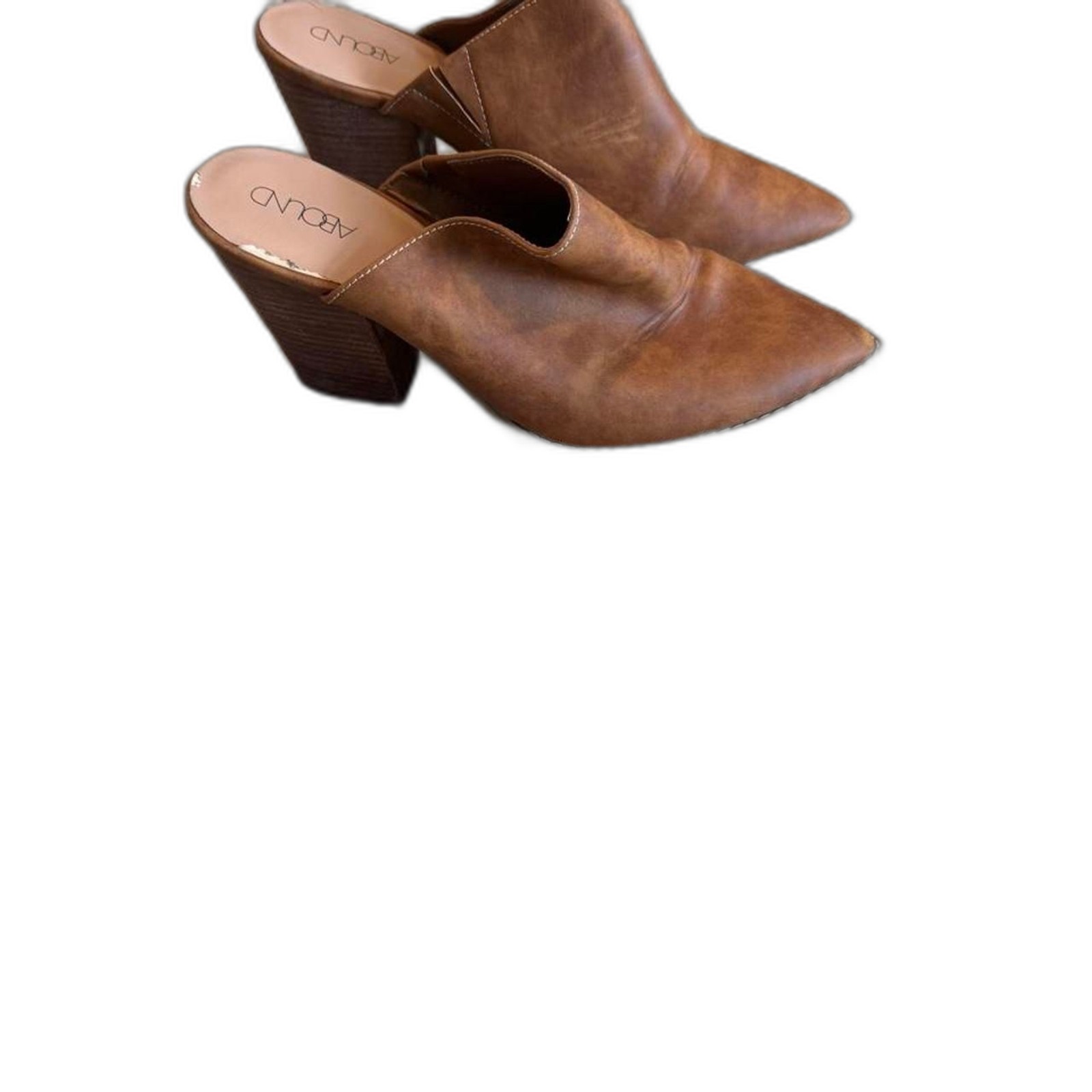 Abound Women’s Brown Tan Mules Slip On Casual Comfort Shoes