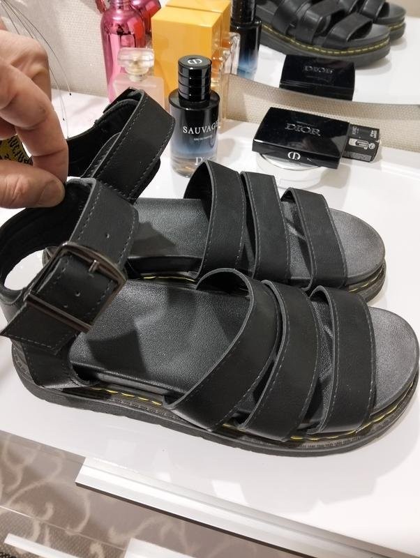 Women Dr. Martens Sandals Black Vegan 38