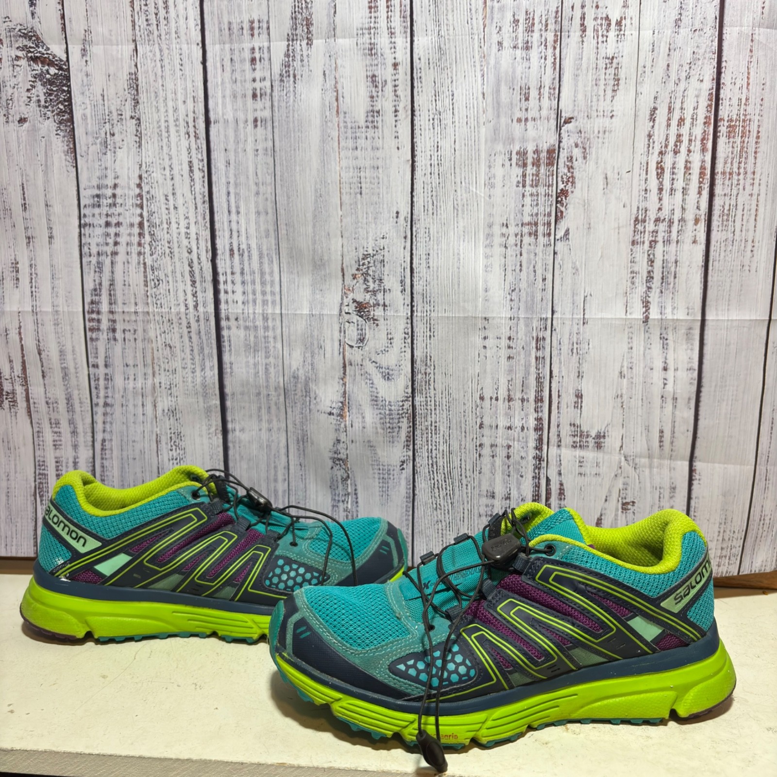 SALOMON Womens 8 X Mission 3 Trail Running Shoes Contagrip Hiking Outdoor Tech