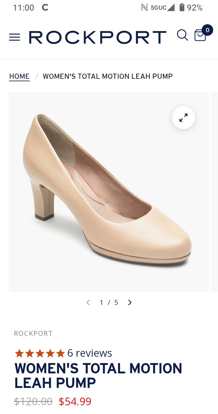 Rockport Beige Heel