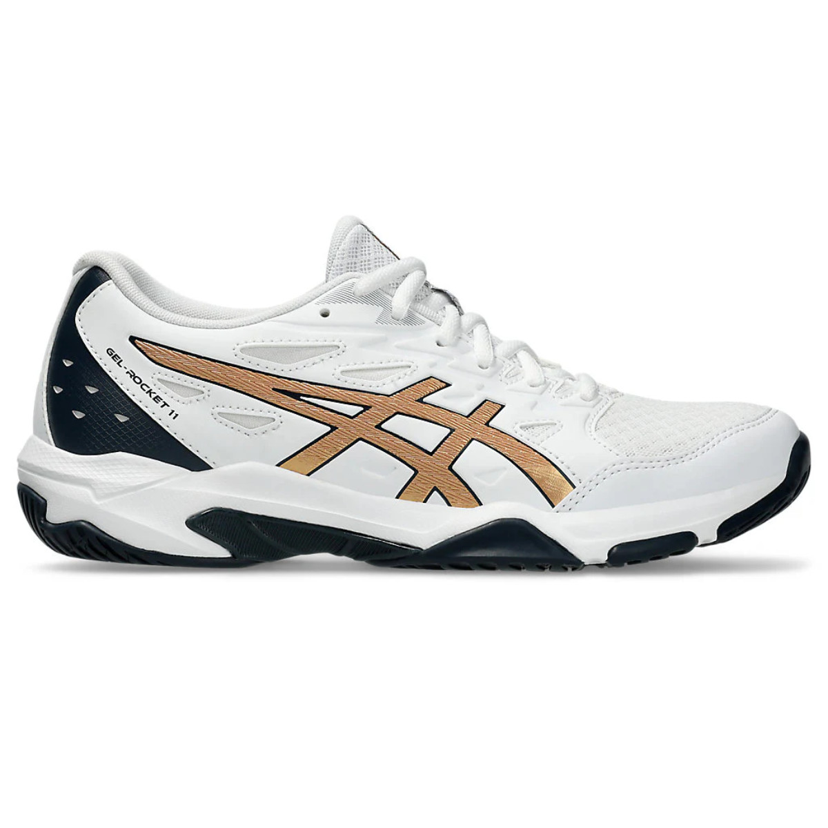 Asics Gel-Rocket 11 1072A093-104 Womens US 11B White Volleyball Shoes HTAT1455