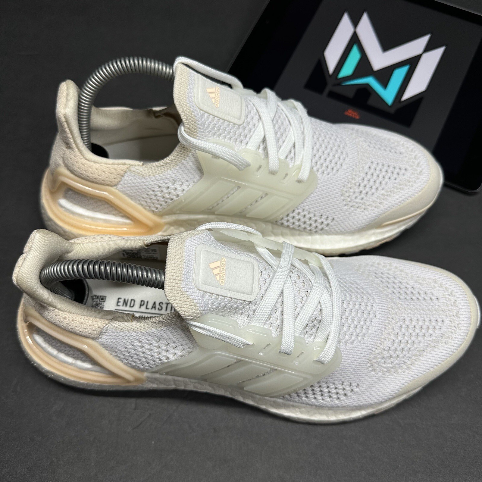 Adidas UltraBoost 19.5 DNA Running Women’s Size 8.5 White Beige GZ6469 NBY