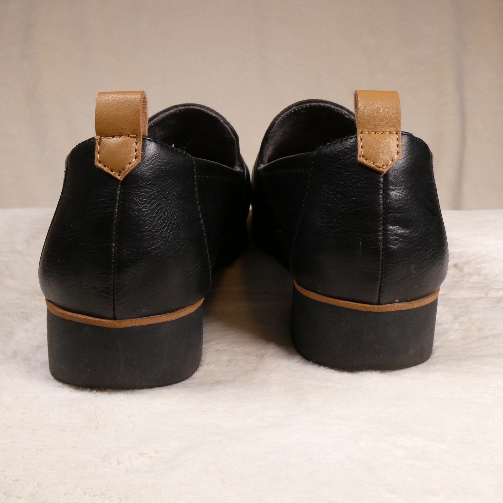 Dr Scholl’s Webster Loafer Sz 6 Platform Wedge Recycled Materials 70s Academic