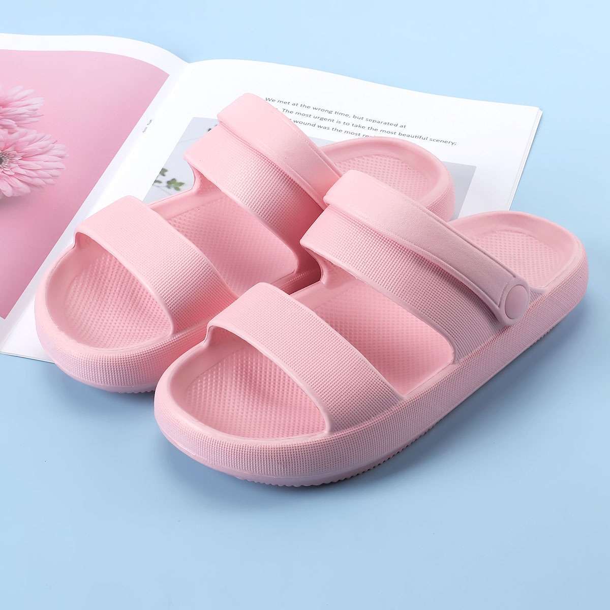 Ultra Soft Pillow Anti-Slip Sandals Slipper Feellike Cloud Home Outdoor Shoes