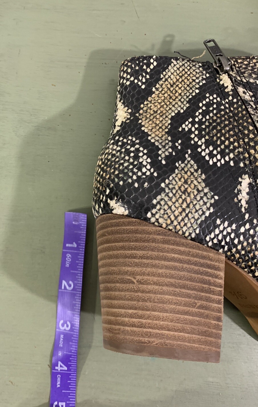 Madewell Boots Snakeskin Western 9.5