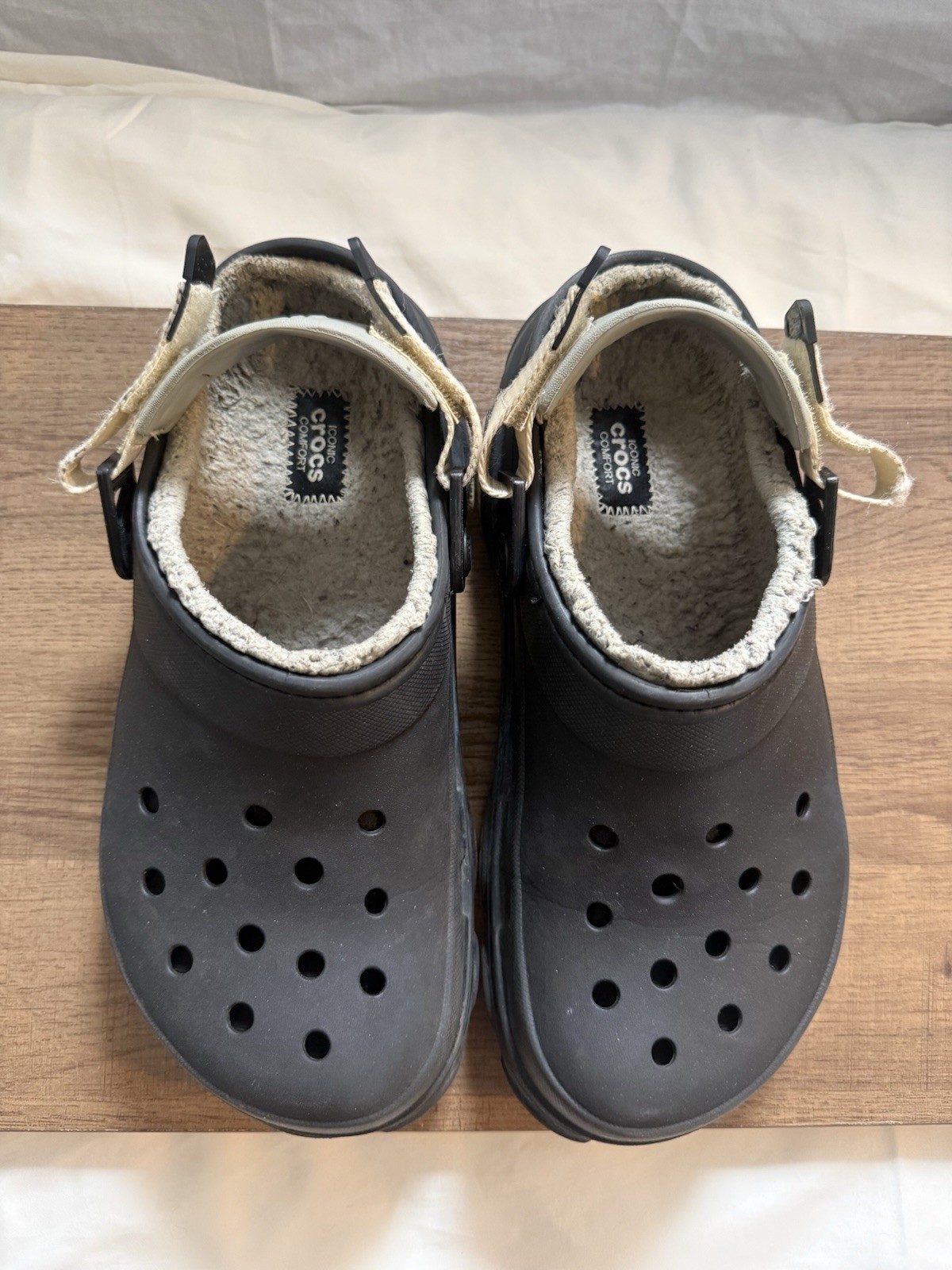 Crocs All Terrain Lined Clogs with Adjustable Heel Strap, W10 M8