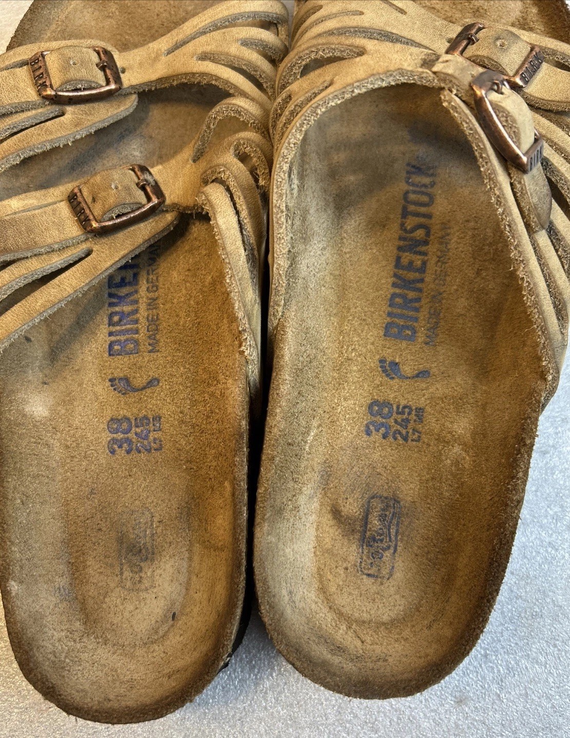 Birkenstock Granada Size 38 US W-7-M-5 Soft Footbed Brown