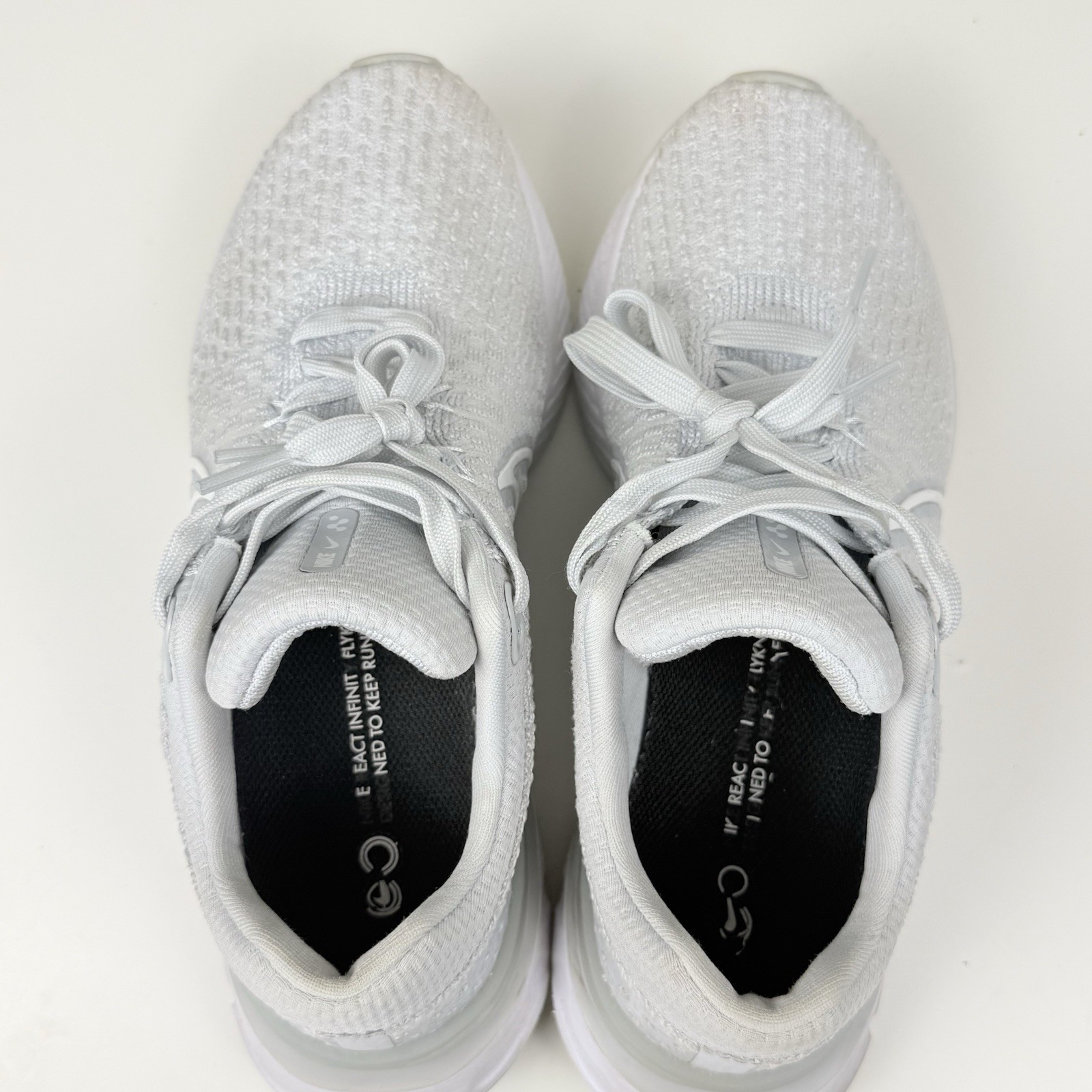 Nike React Infinity Flyknit 3 Size 8 Women’s Running Shoes DD3024-004 Gray