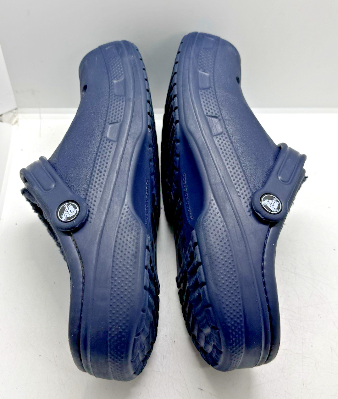 Crocs Classic Blue Baya Clogs W 8 M6 Faux Fur Lined Slip On Classic Shoes 205969