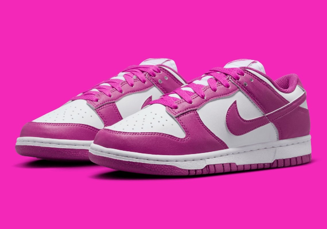 Women’s Nike Dunk Low Next Nature Hot Fuchsia Pink White DD1873-110