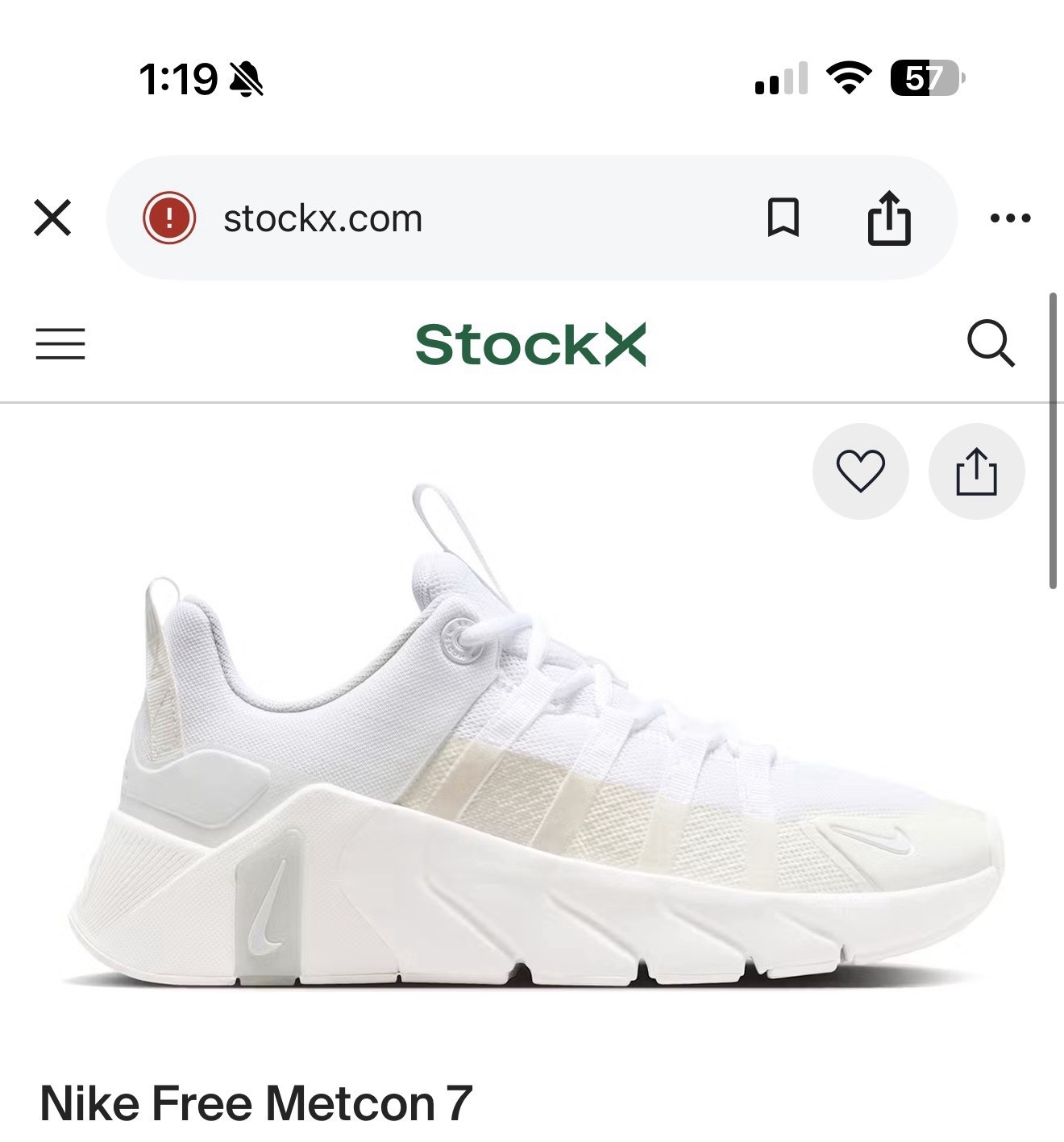 Nike Free Metcon 7 Mens/Women Gym & Training Shoes White Sail Photon Dust NWT