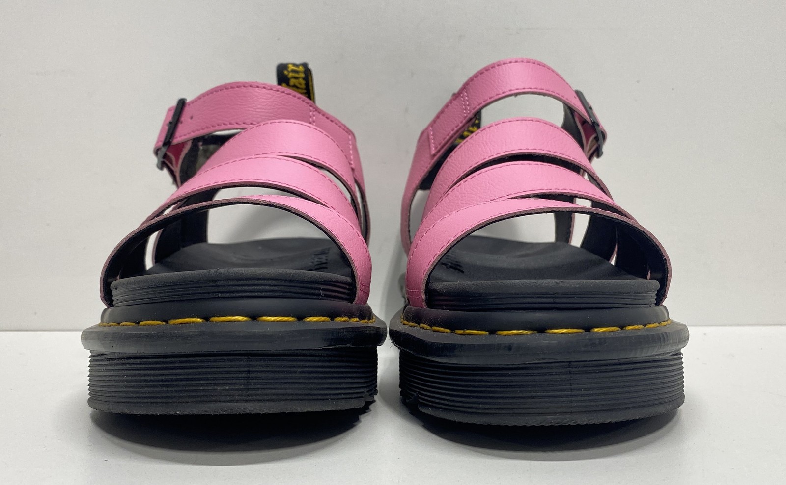 Dr. Martens Blaire Pink Leather Platform Gladiator Sandals Women’s Size 10