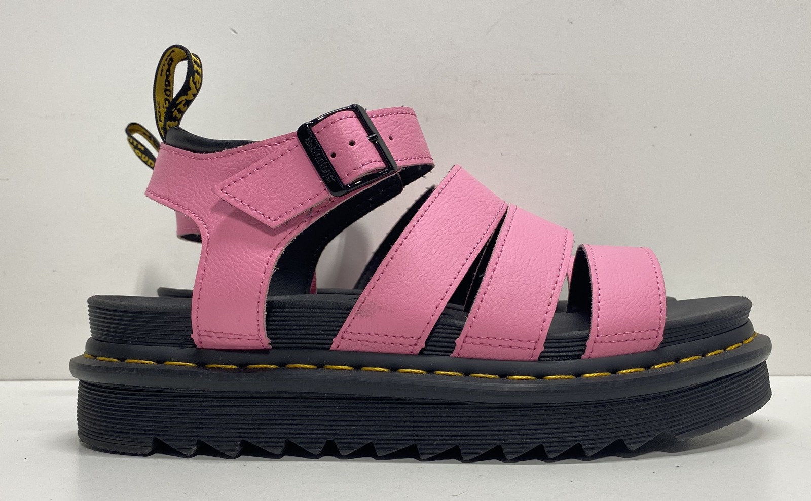 Dr. Martens Blaire Pink Leather Platform Gladiator Sandals Women’s Size 10