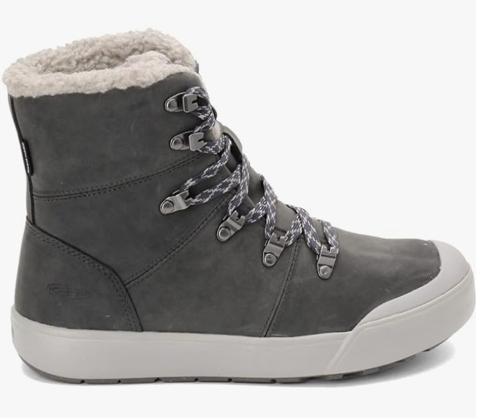 KEEN Women’s Elena Hiking Boot Water Resistant Leather Gray Size 6 US New