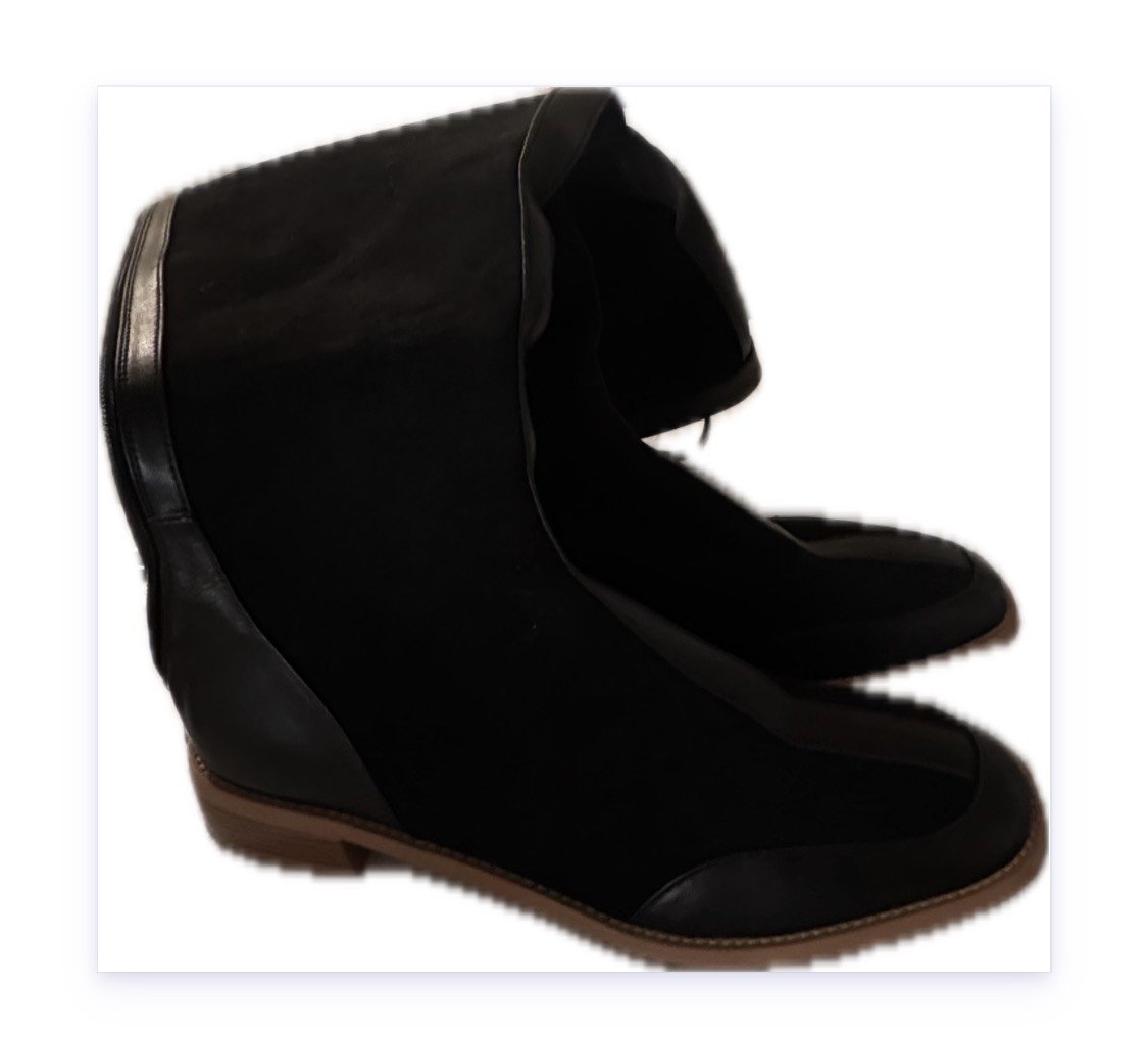 Black boots NORI Women’s Knee-High Boots leather and suede size 9,5