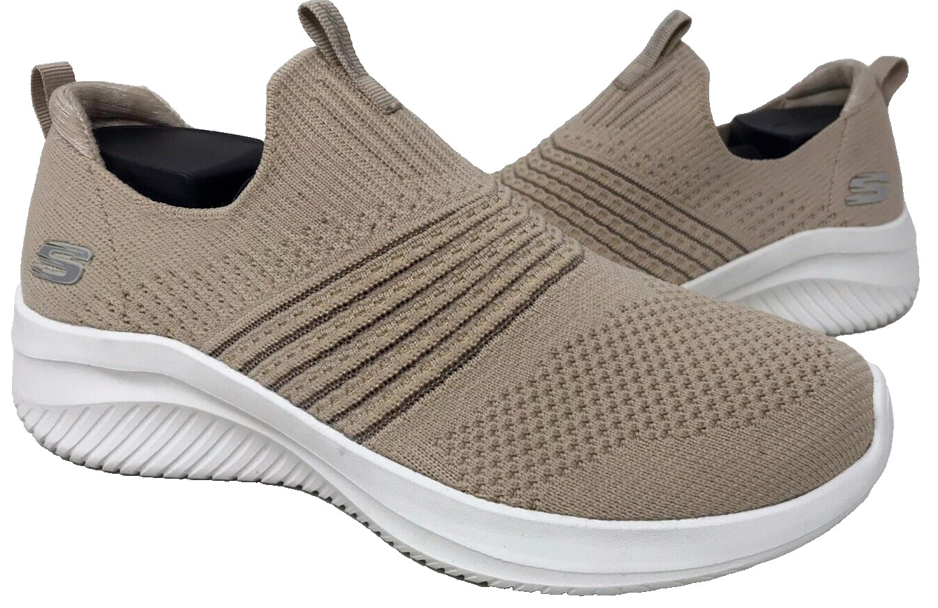 Skechers Women’s Ultra Flex Classy Charm Slip On Walking Shoes Tan Size:6 190H