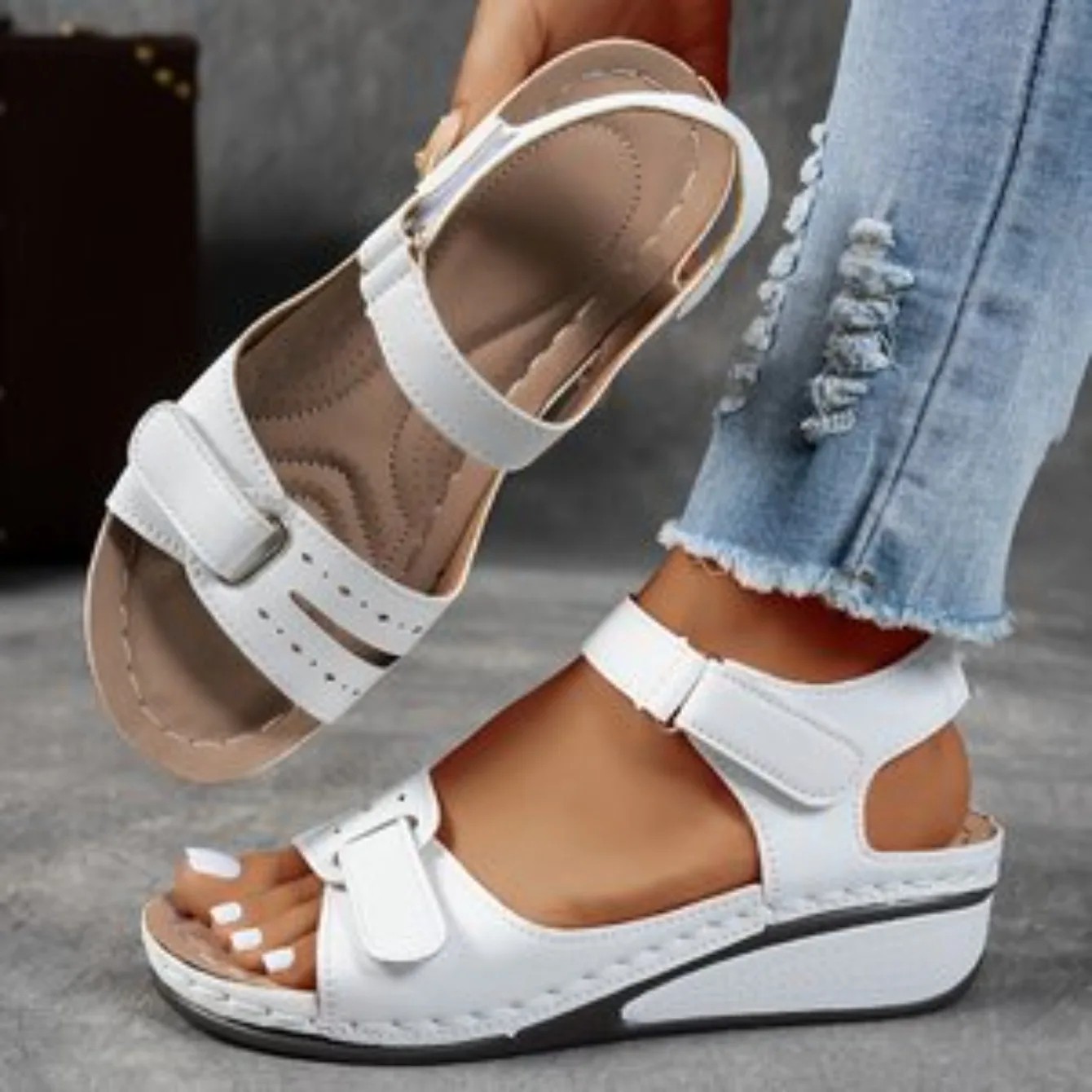 2026 NEW Women’s Orthopedic Wedge Sandals Soft Sole Comfort Summer Walking Shoes