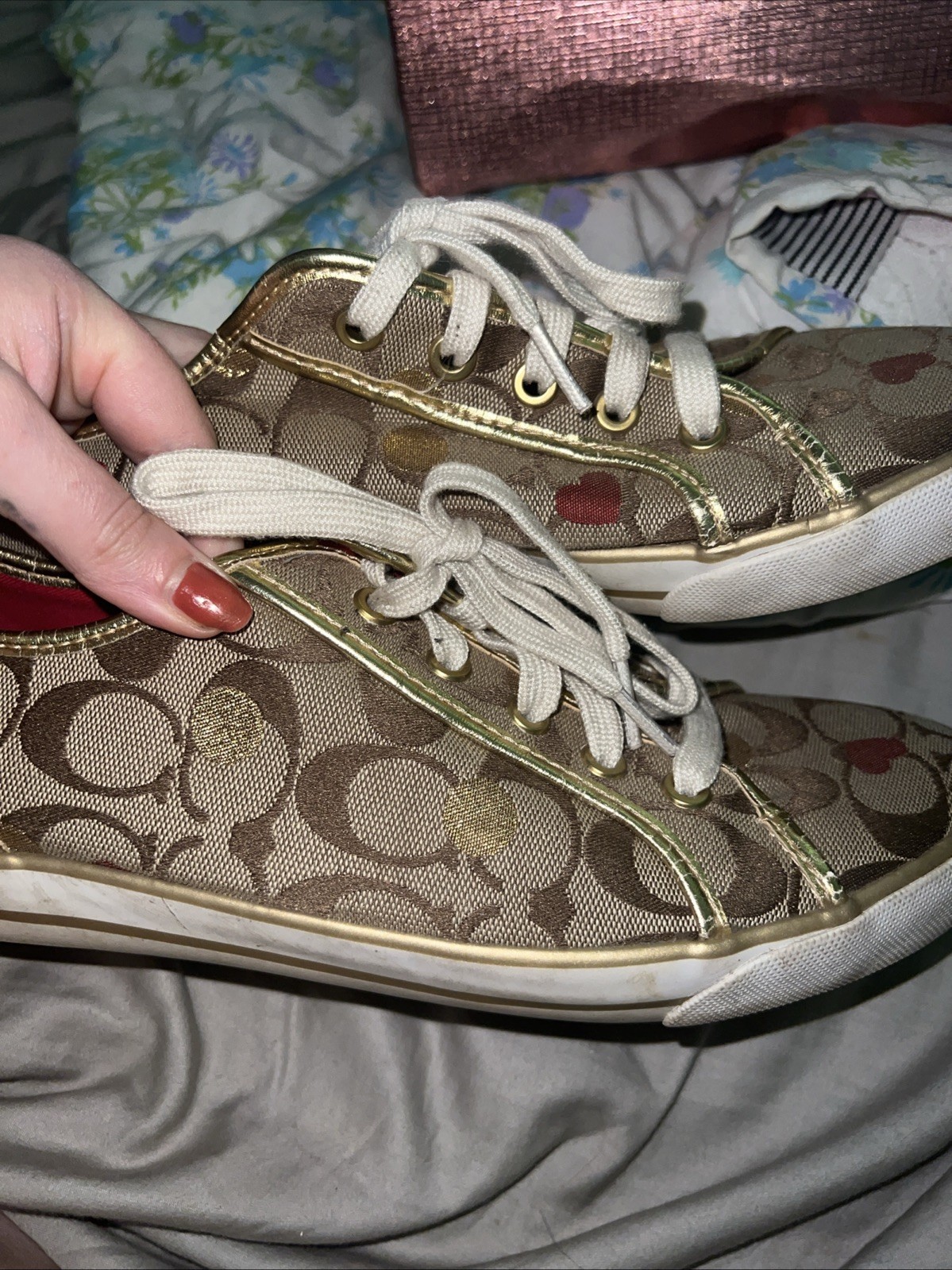 Coach Tennis Shoe Leather ware Size 10