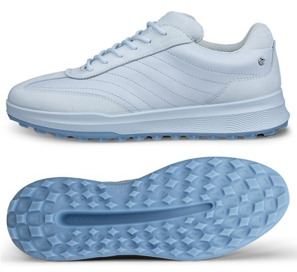 NEW ECCO Golf Street Vibe Women’s Leather Golf Shoe 8-8.5 (EU 39) White / Air