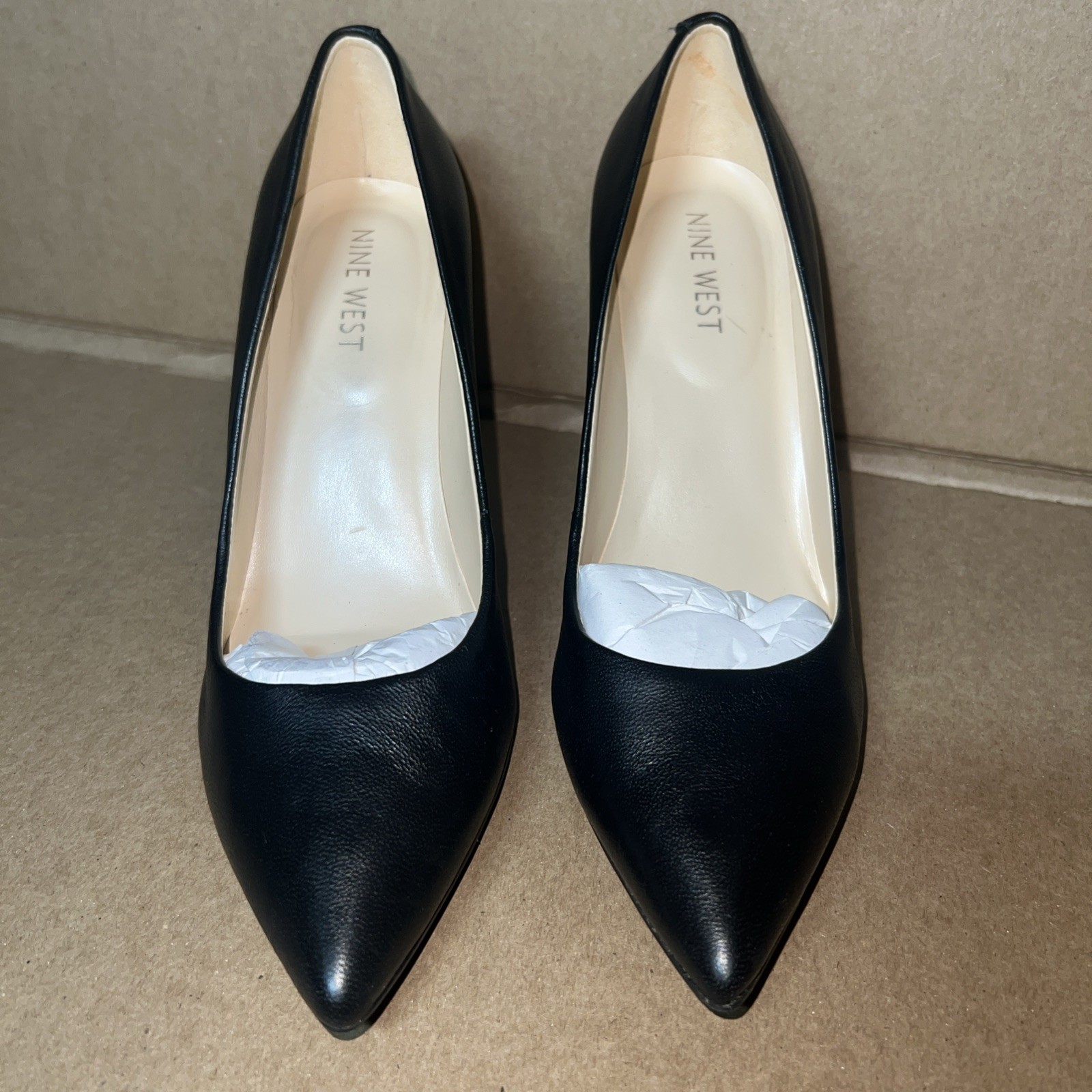 NINE WEST Nwike Pumps Block Heel, Size 9 M Medium New Cecilee Office Comfort