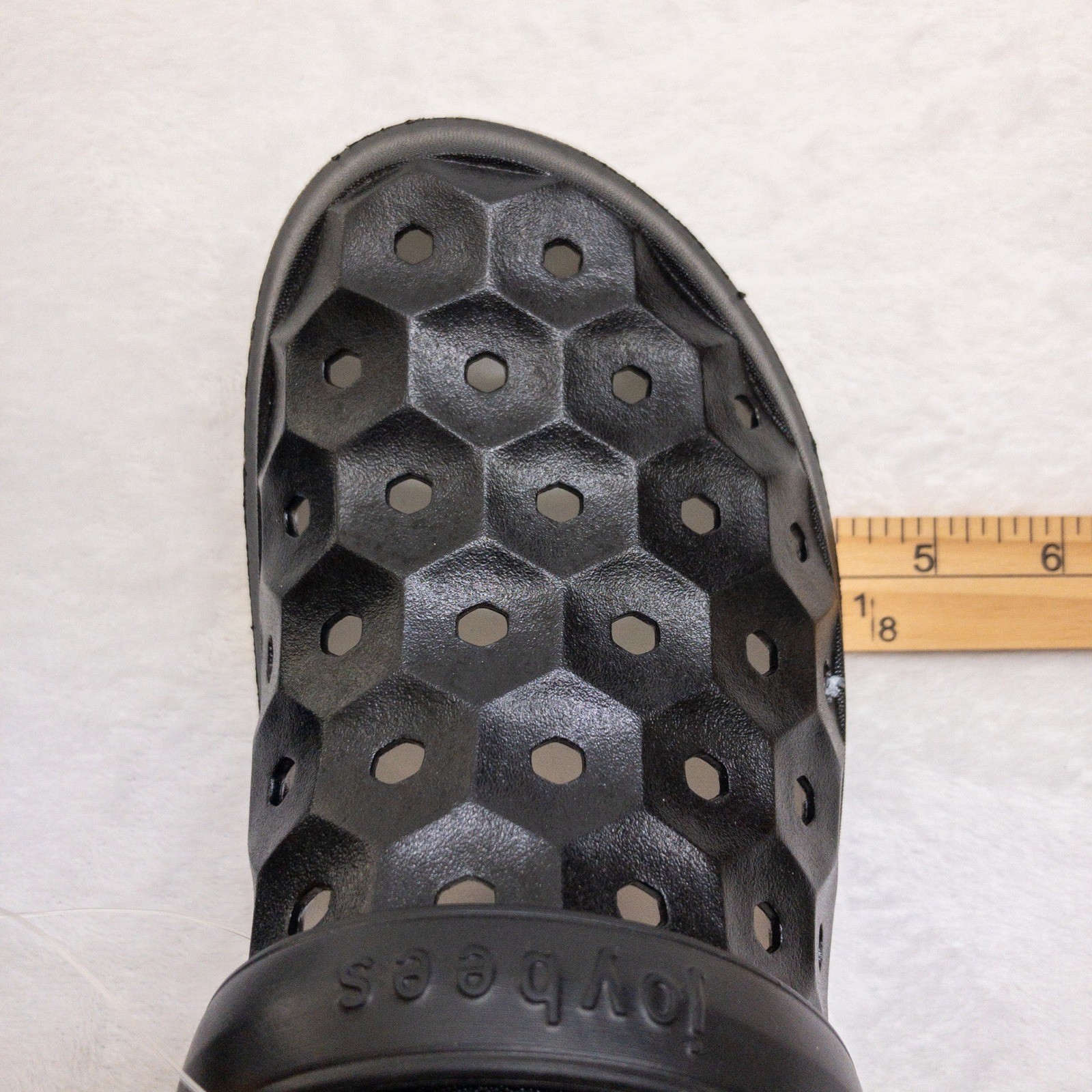 Joybees Varsity Clogs Womens Size 8 Black White Two Tone EVA Slip On New