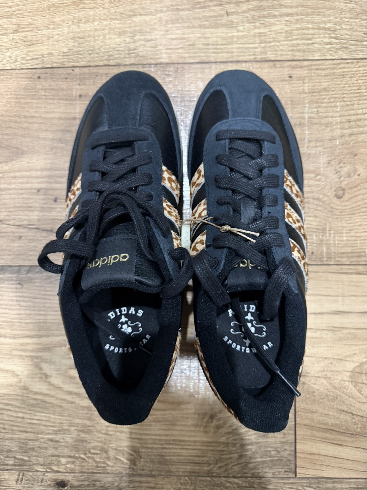 Adidas Cloudfoam Women’s Running Shoes Black/Cheetah Size 8 NWOB