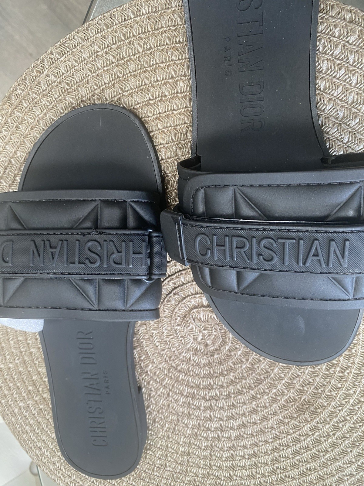 CHRISTIAN DIOR Camouflage Dio(r) Evolution Slide Sandals – Women Size 7.5