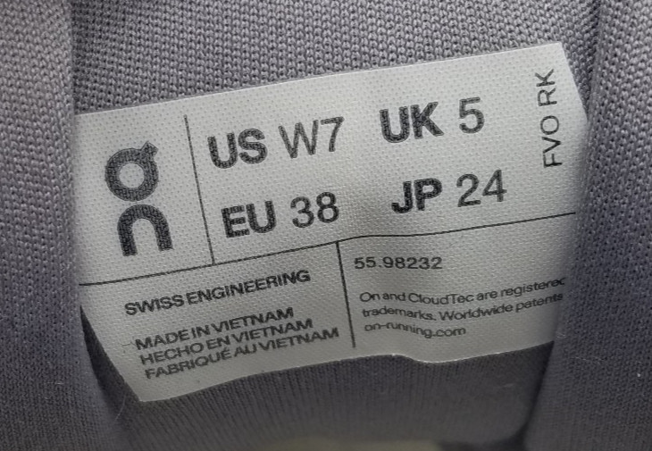 On Cloudgo Swiss Engineering Women’s Size 7 Road Running Shoes Gray