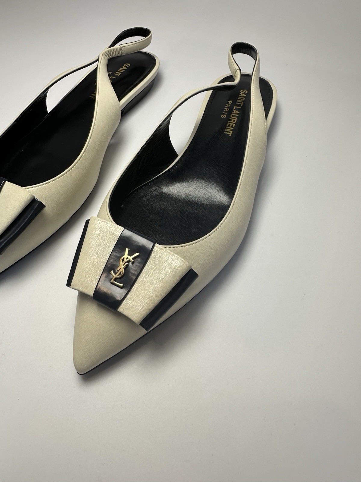 Saint Laurent Anais Sling back Flats Size 36