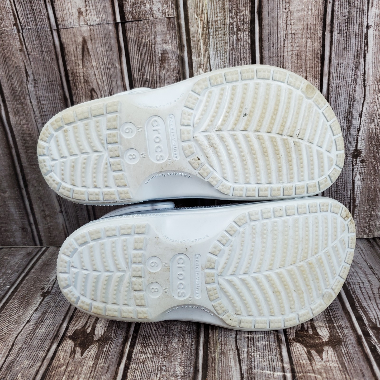 Crocs Unisex Baya Lined Faux Fur Strap Clogs Shoes Light Blue Women’s 8 Men’s 6