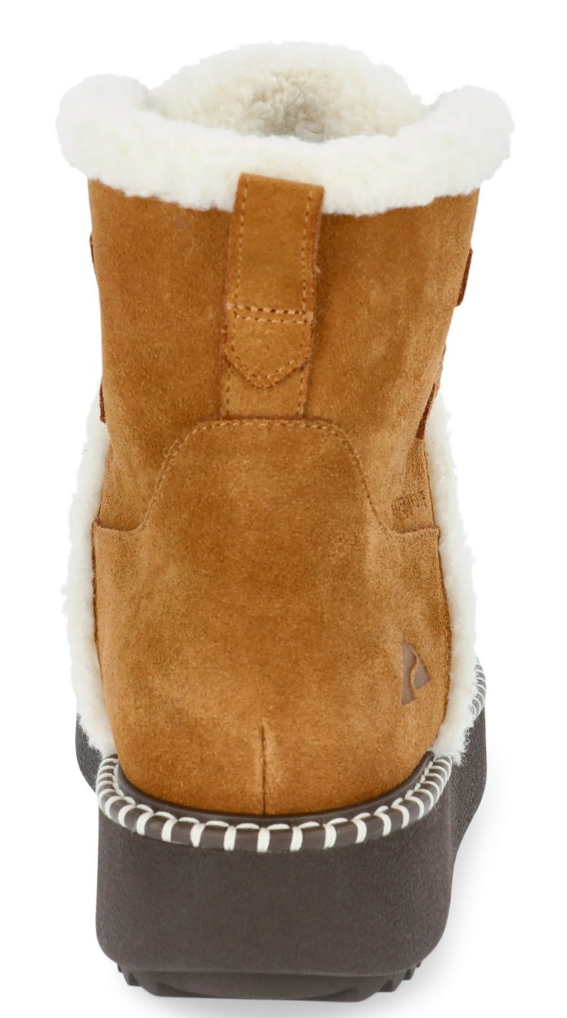 OZARK TRAIL WOMEN SNOW BOOTS NWT 3M THINSULATE WATERFROOF LEATHER CHESTNUT SZ 6