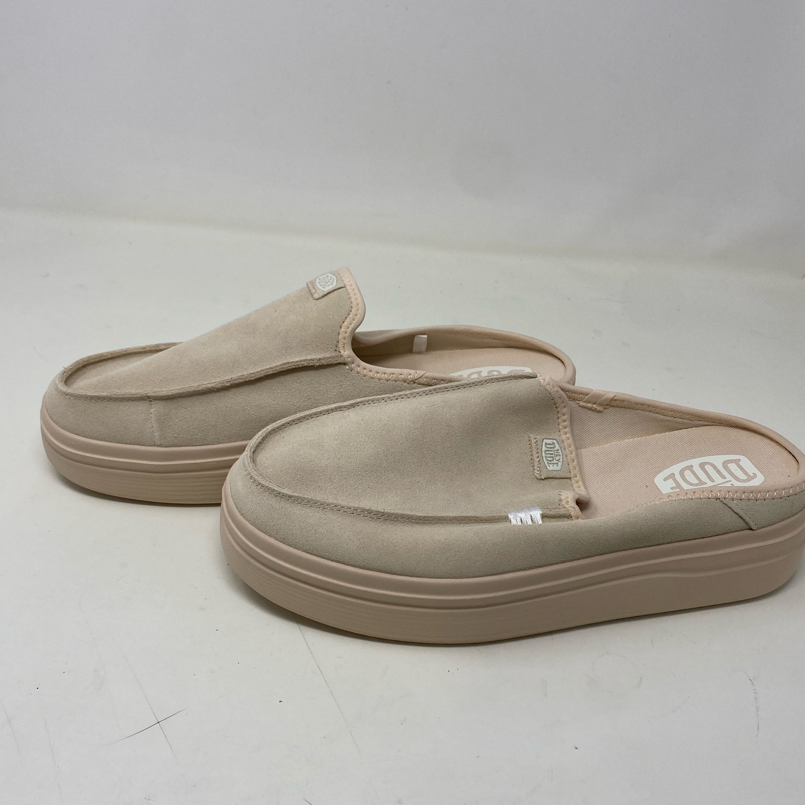HEYDUDE Austin Lift Classic Blush W10 Platform Mules