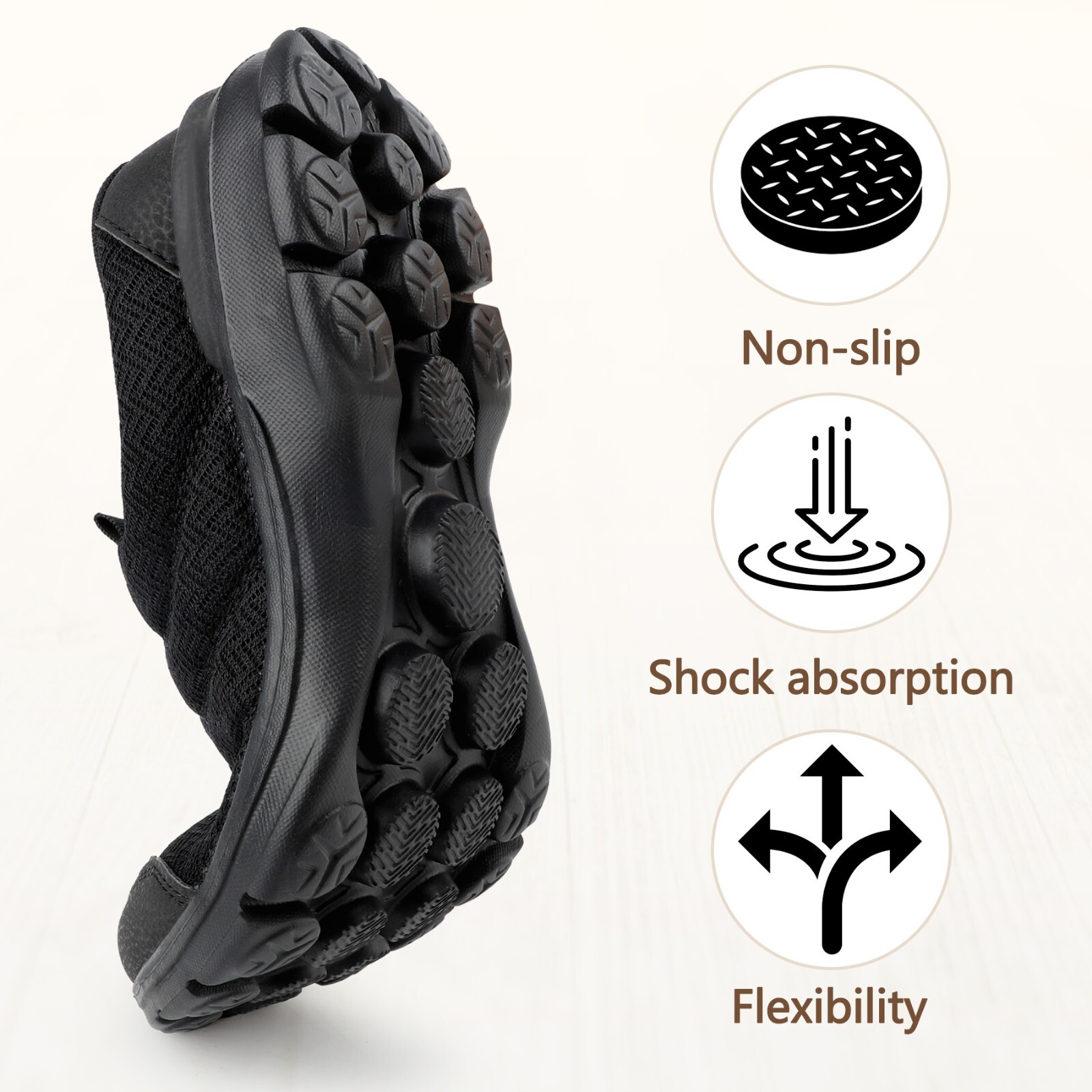 Men Women Slip On Mule Shoes Comfortable Closed-Toe Clogs Walking Sneaker Shoes