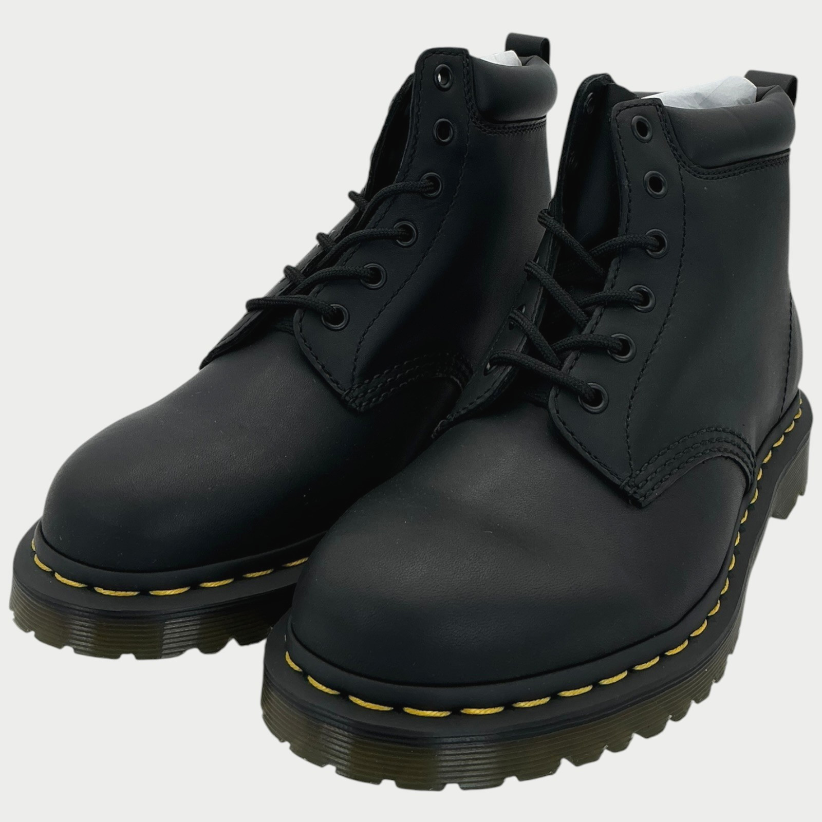 Dr. Martens 939 Ben Six-Eye Core Women’s Size 7 Black Leather Boots NIB