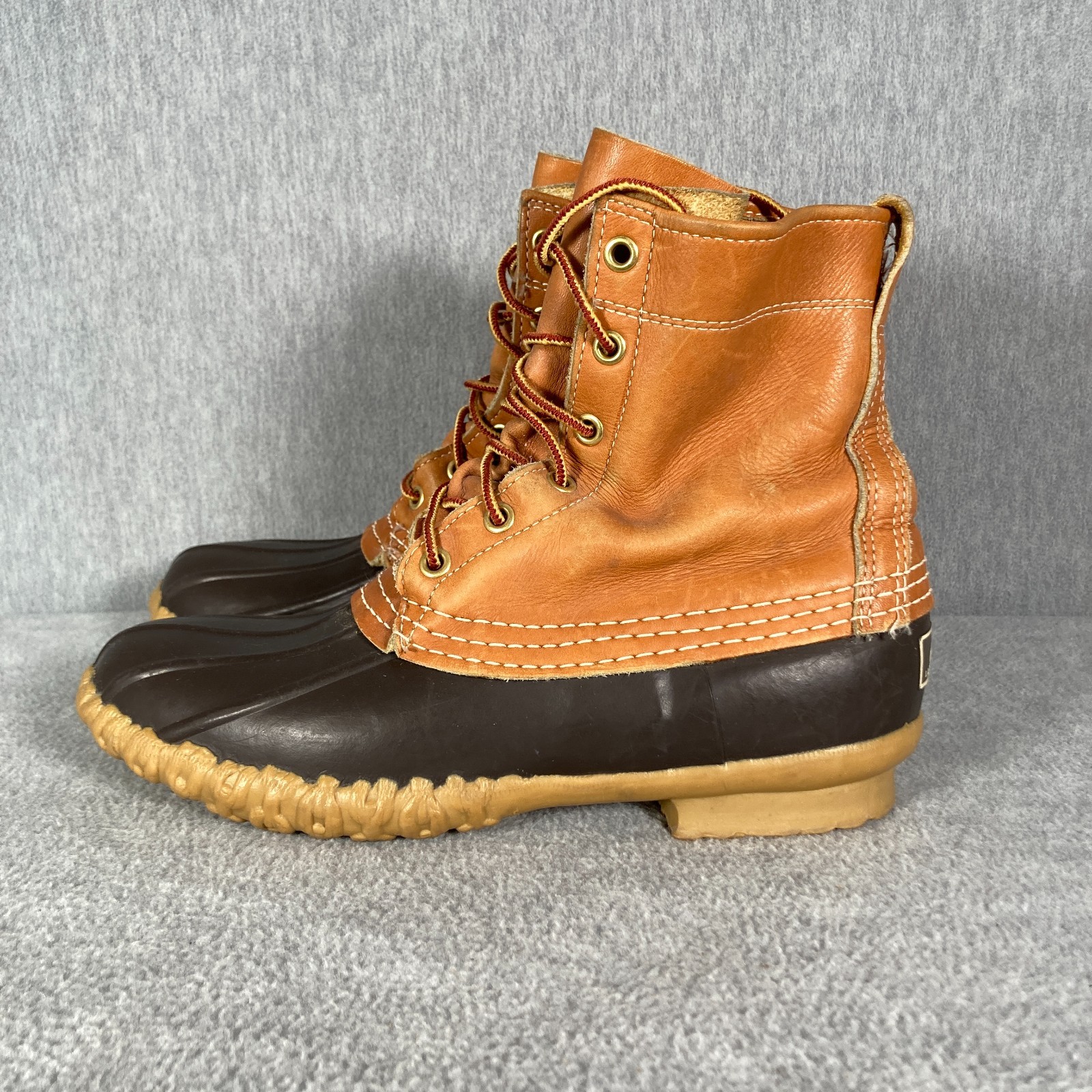 VTG LL BEAN Maine Hunting Shoe Boots Womens 6 N Tan Brown Bean Boots Waterproof