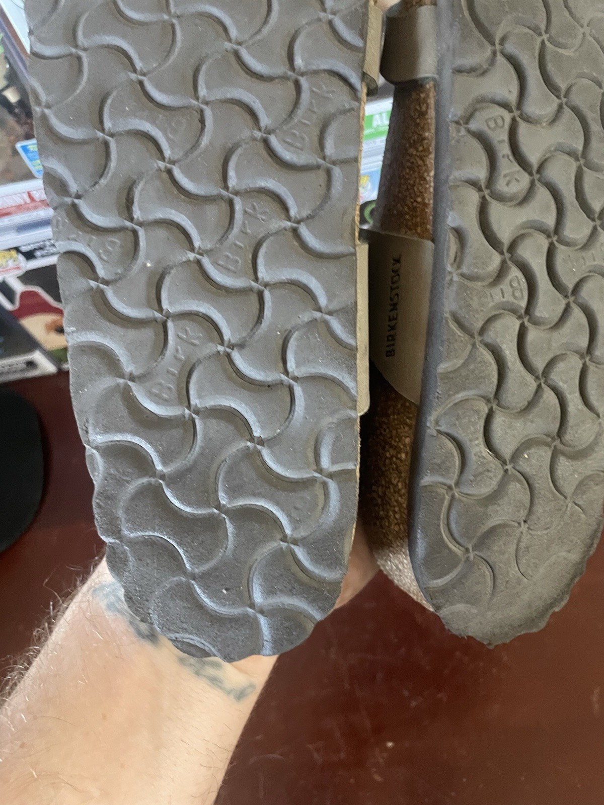 Very Good – Birkenstock Mayari – 38 Or US 7 To 7.5 – Brownish Gray