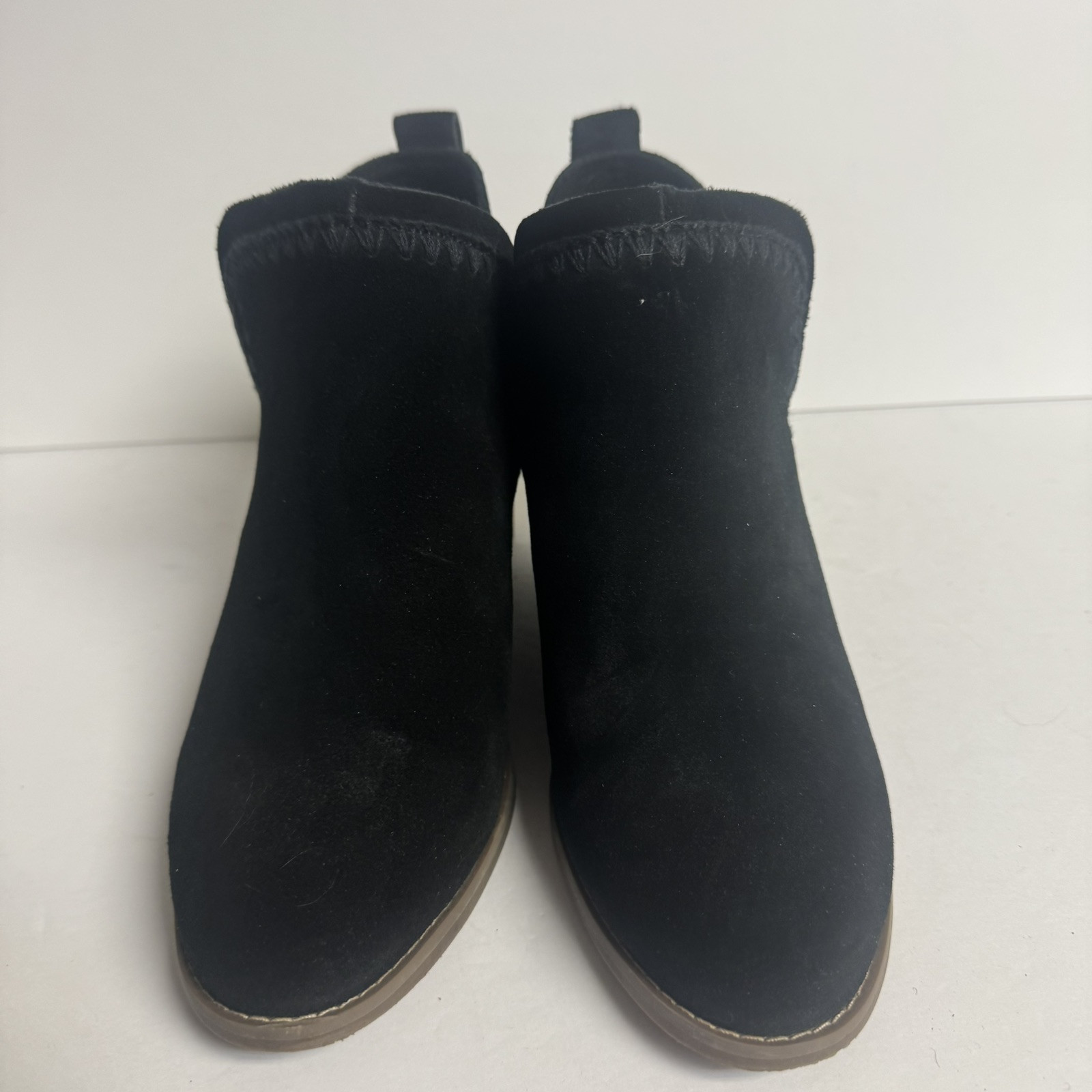Tom’s Womens Kaia Boot Black Suede Size 8 M