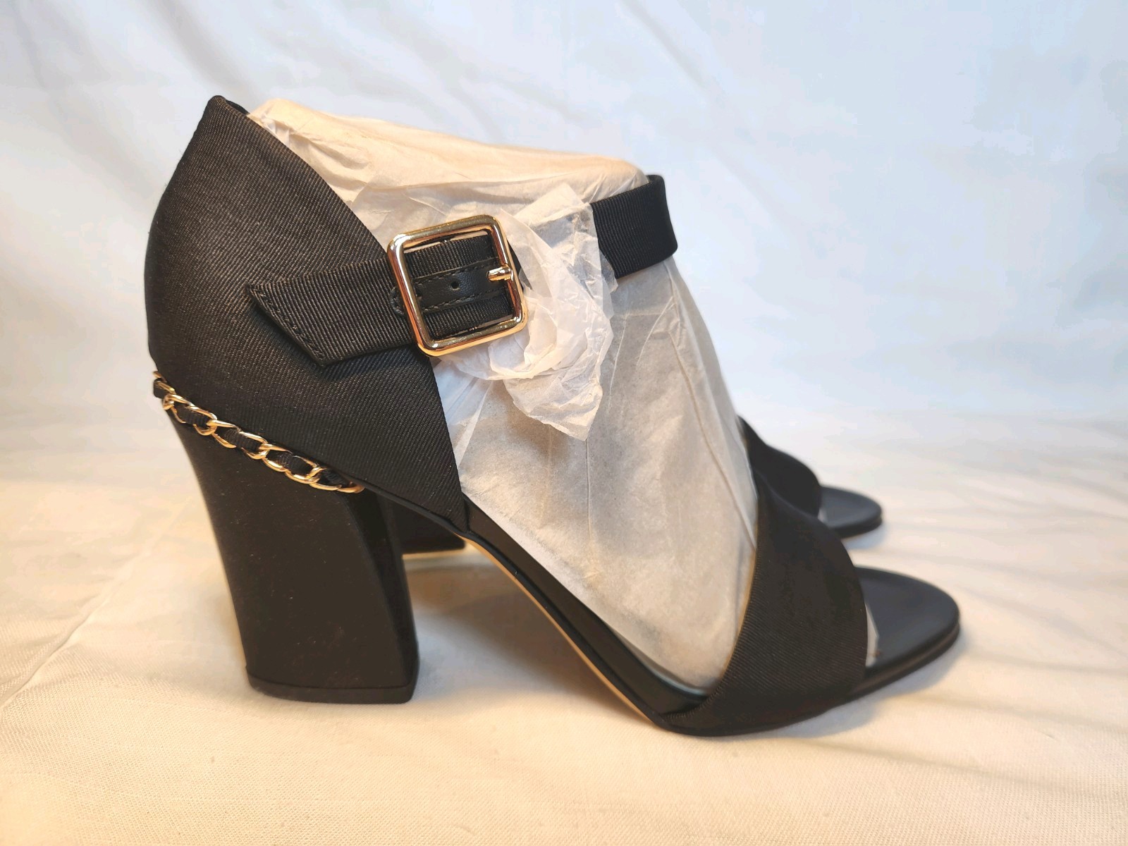 Franco Sarto Ofelia Womens High Heeled Open Dress Sandals Black Size 9.5 Strappy