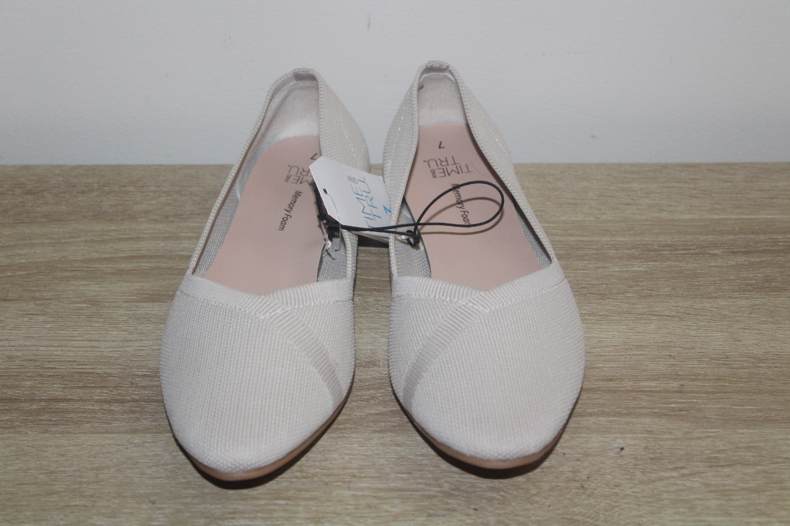 Time and Tru Women’s Knit Ballet Slip On Comfort Shoes NWT
