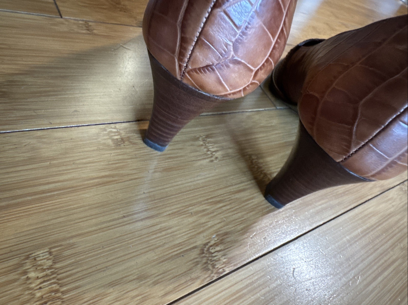 YANKO women’s size 5 designer brown leather pumps heels handmade in Spain