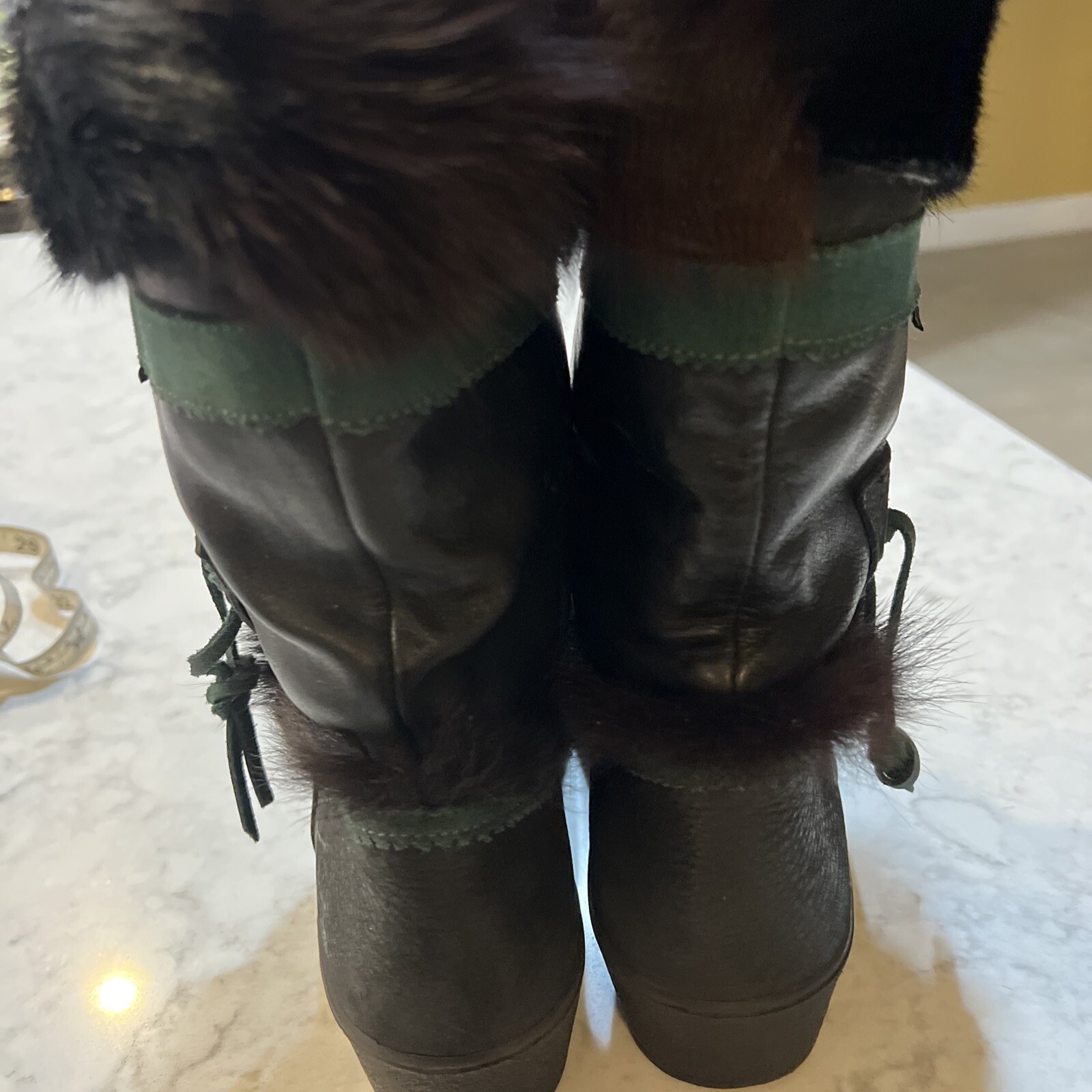 Garden Sport Italy Black Deer Fox Apres Boots Sz 37