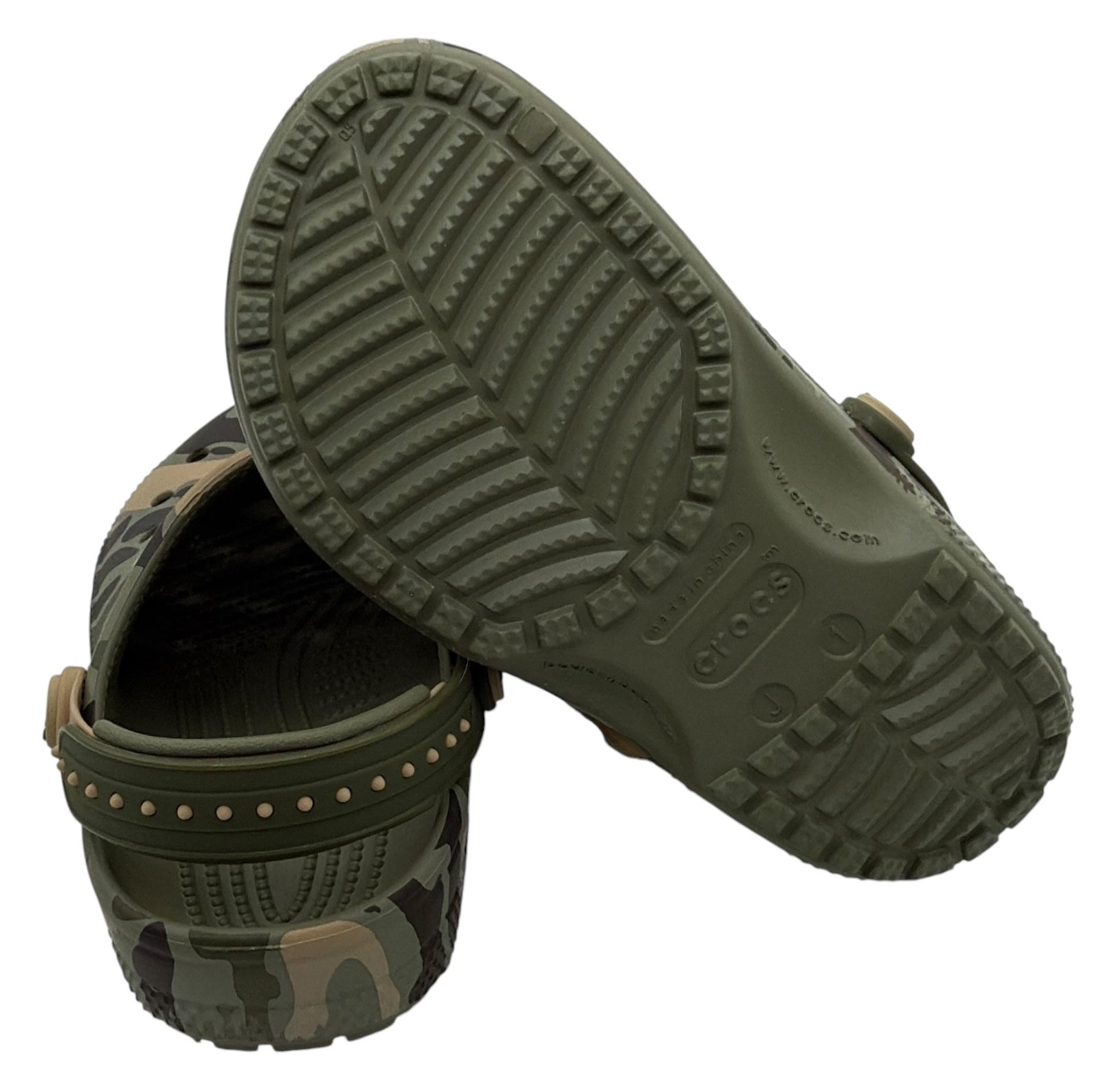 NEW Crocs Unisex Classic Original Snap Backstrap Camo