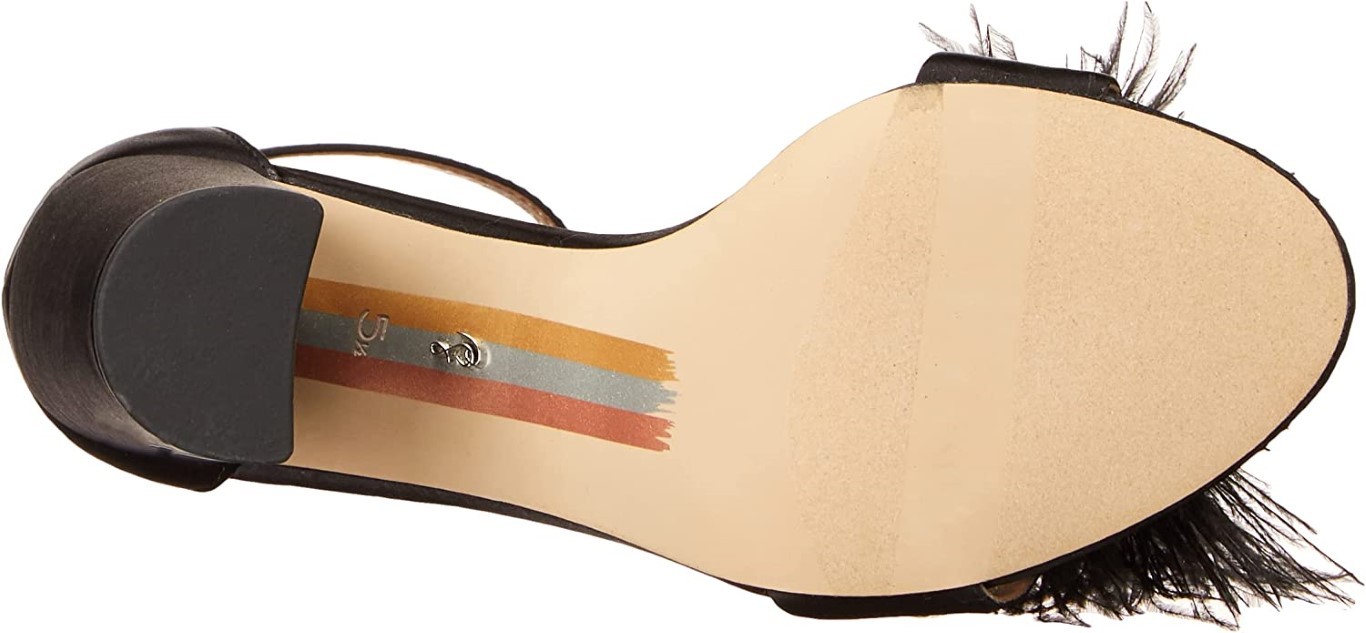 Sam Edelman Yaro Feather Women’s Black Heels NW/OB 4M