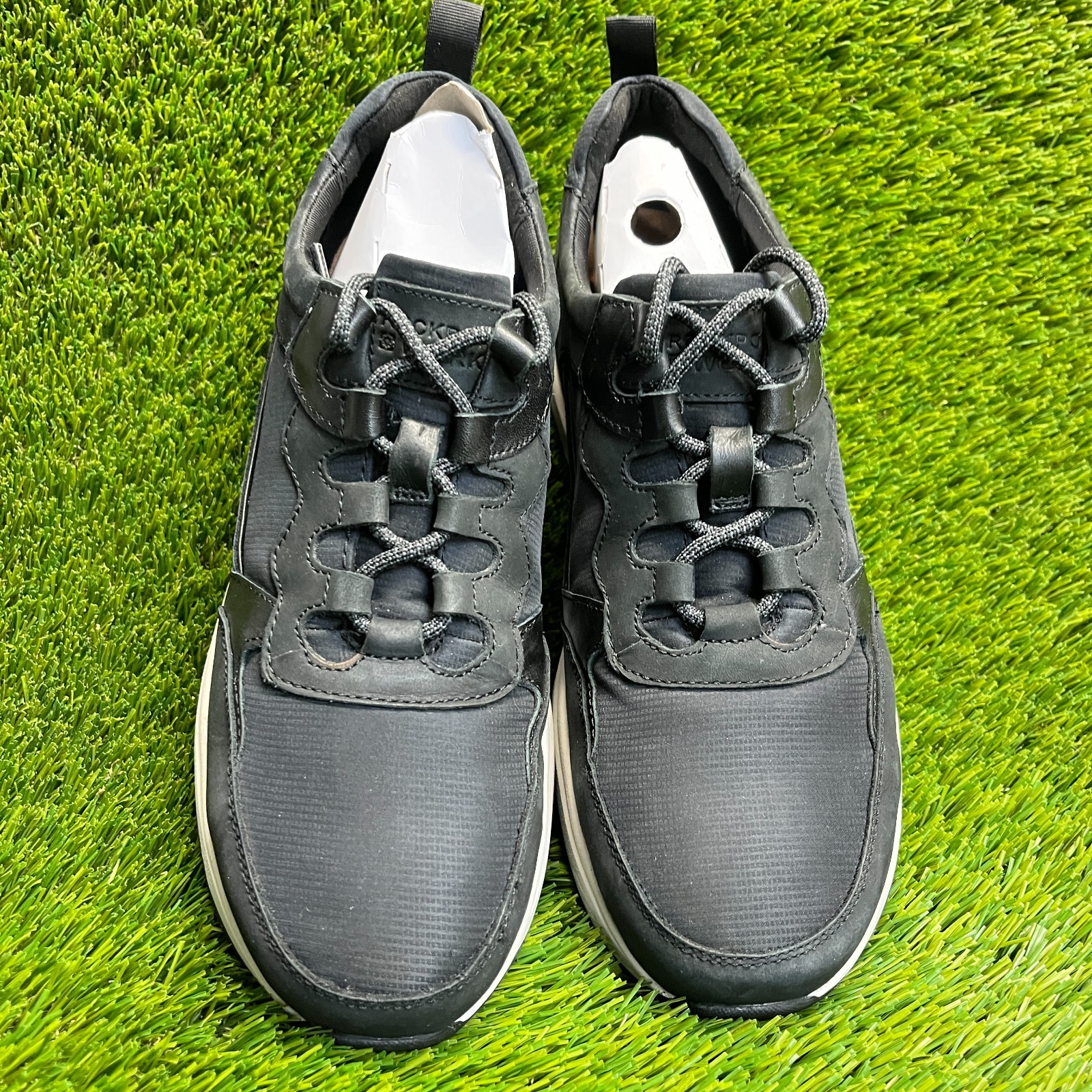 Rockport Pulse Tech Womens Size 9 Black White Composite Toe Safety Work Shoes