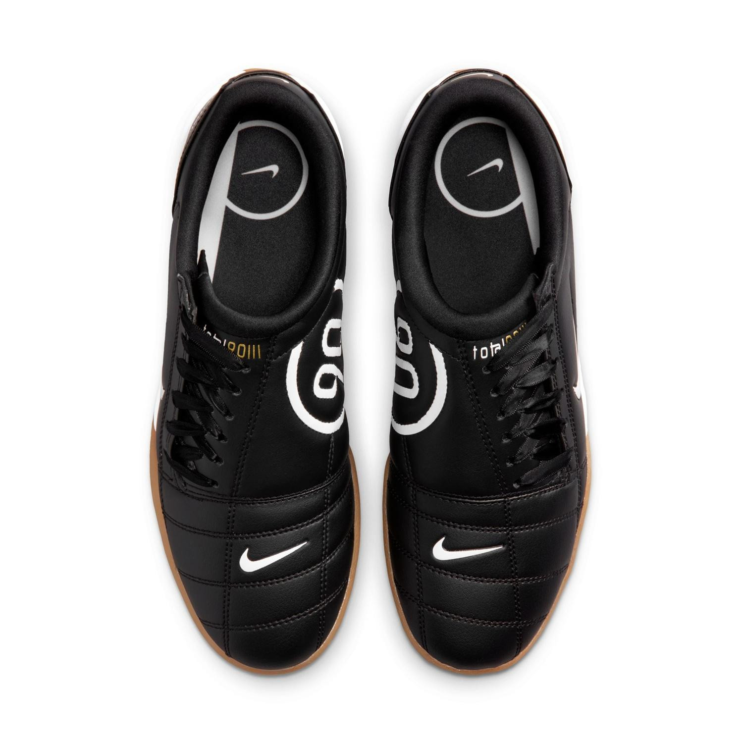 NIKE Women’s TOTAL 90 IO2387-001 Black White Gum med brown Mtlc gold
