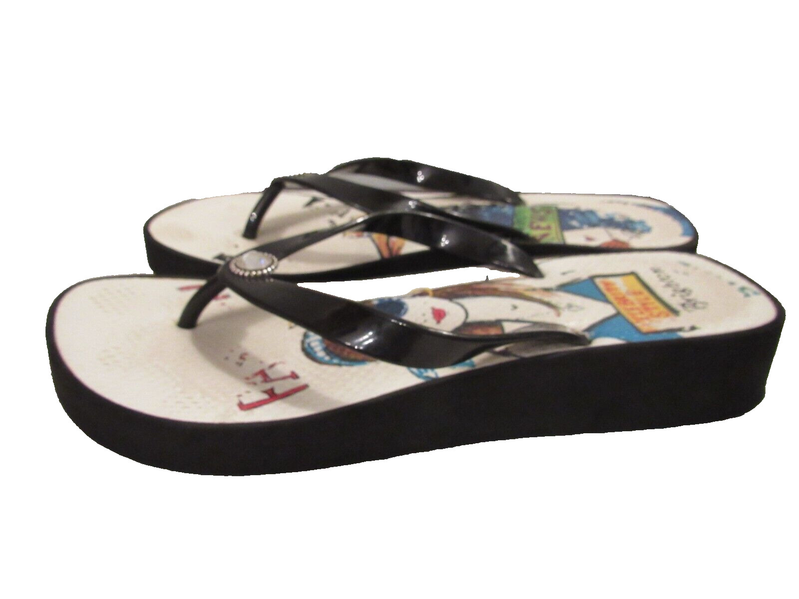 brighton jeweled wedge flip flops celebrity style news 9